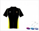 Lincolnshire Hockey Umpires Style Men's Black Yellow Polo Shirt